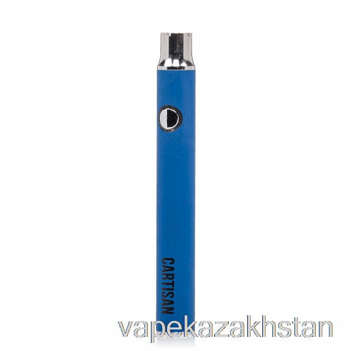 Vape Smoke Cartisan Button VV 350 510 Battery Blue